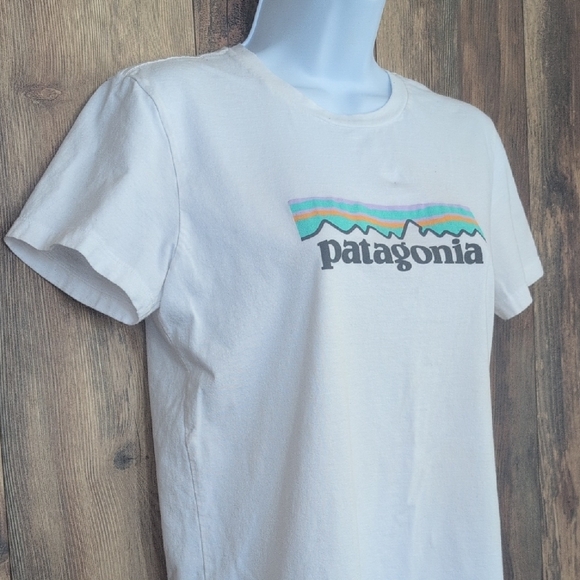 Patagonia White Short Sleeve Regular Fit Tee XS                             M270 - Picture 2 of 7
